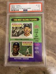  1975 Topps (EX) #194 Mickey Mantle/Don Newcombe 1956 MVP's New  York Yankees/Brooklyn Dodgers MLB Baseball Trading Card : Collectibles &  Fine Art