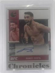 Randy Costa [Gold] Ufc Cards 2022 Panini Chronicles UFC Signatures Prices