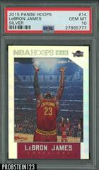 LeBron James [Silver] #14 Basketball Cards 2015 Panini Hoops Prices
