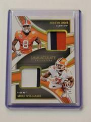 Justyn Ross, Mike Williams [Gold] Football Cards 2022 Panini Immaculate Collegiate Dual Jerseys Prices