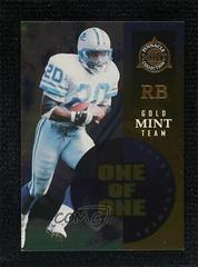 Barry Sanders [Gold One of One] #2 Football Cards 1998 Pinnacle Mint Prices