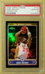 Kobe Bryant [Black Refractor] #129 Basketball Cards 2006 Topps Chrome Prices