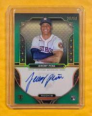 Jeremy Pena [Emerald] #RA-JPE Baseball Cards 2022 Topps Triple Threads Rookie Autographs Prices