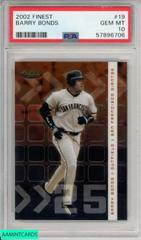 Barry Bonds #19 Baseball Cards 2002 Finest Prices