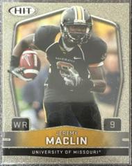 Jeremy Maclin [Gold] #9 Football Cards 2009 Sage Hit Prices