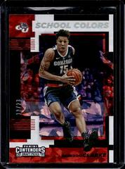 Brandon Clarke [Cracked Ice] Basketball Cards 2019 Panini Contenders Draft Picks School Colors Prices