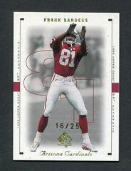 Frank Sanders [Excitement Gold] #3 Football Cards 1999 SP Authentic Prices