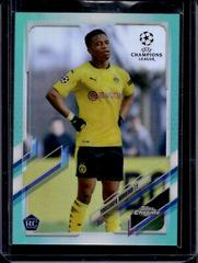 Youssoufa Moukoko [Aqua] Soccer Cards 2020 Topps Chrome UEFA Champions League Prices