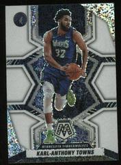 Karl Anthony Towns [White Sparkle] Basketball Cards 2021 Panini Mosaic Prices