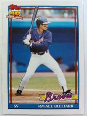 Rafael Belliard #9T Baseball Cards 1991 Topps Traded Prices