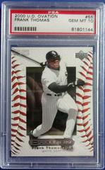 Frank Thomas #55 Baseball Cards 2000 Upper Deck Ovation Prices