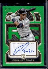Oswald Peraza [Green] #DRA-OP Baseball Cards 2023 Topps Definitive Rookie Autographs Collection Prices