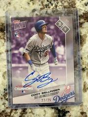 Cody Bellinger [Autograph Purple] #PS-16C Baseball Cards 2017 Topps Now Postseason Prices