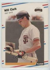 Will Clark Baseball Cards 1988 Fleer Prices