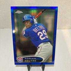 Adrian Beltre [Blue Refractor] #132 Baseball Cards 2012 Topps Chrome Prices