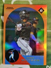 Kahlil Watson [Orange] #BA-4 Baseball Cards 2022 Bowman Chrome Ascensions Prices