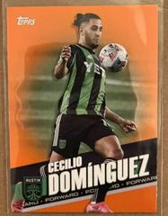 Cecilio Dominguez [Orange] Soccer Cards 2022 Topps MLS Prices