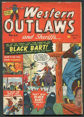 Western Outlaws & Sheriffs #65 (1951) Comic Books Western Outlaws & Sheriffs