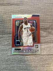 Zion Williamson [Red] #1 Basketball Cards 2021 Panini Donruss Optic Elite Dominators Prices