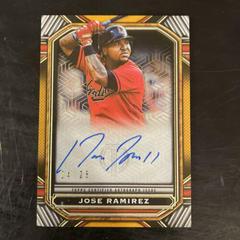 Jose Ramirez [Orange] Baseball Cards 2023 Topps Tribute Iconic Perspectives Autographs Prices