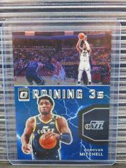 Donovan Mitchell [Blue] #8 Basketball Cards 2021 Panini Donruss Optic Raining 3s Prices