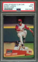 Barry Larkin [Refractor] #30 Baseball Cards 2000 Stadium Club Chrome Prices