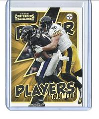 T. J. Watt [Gold] #PWR-TJW Football Cards 2022 Panini Contenders Power Players Prices