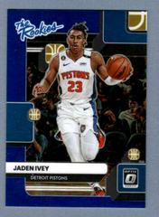 Jaden Ivey [Blue] Basketball Cards 2022 Panini Donruss Optic The Rookies Prices
