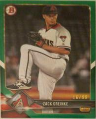 Zack Greinke [Green] #4 Baseball Cards 2018 Bowman Prices