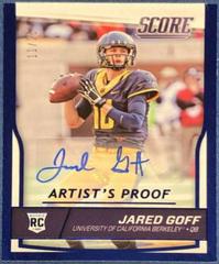 Jared Goff [Autograph Artist's Proof] #332 Football Cards 2016 Panini Score Prices