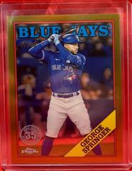 George Springer [Gold] #88BC-19 Baseball Cards 2023 Topps Chrome 1988 Prices
