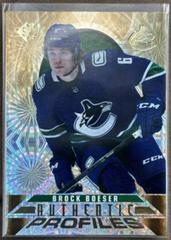 Brock Boeser [Pyrotechnic Gold] Hockey Cards 2020 SP Authentic Profiles Prices
