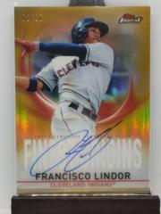 Francisco Lindor [Gold Refractor] Baseball Cards 2019 Topps Finest Origins Autograph Prices