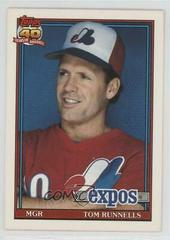 Tom Runnells Baseball Cards 1991 Topps Traded Prices