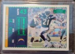LaDainian Tomlinson [Emerald] Football Cards 2022 Panini Contenders Game Day Ticket Prices