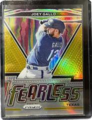 Joey Gallo [Gold Prizm] #FR-10 Baseball Cards 2021 Panini Prizm Fearless Prices