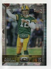 Aaron Rodgers [Pulsar Refractor] #2 Football Cards 2015 Topps Chrome Prices