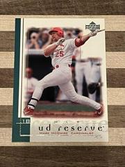 Mark McGwire Baseball Cards 2001 Upper Deck Reserve Prices