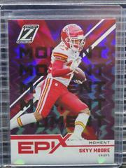 Skyy Moore [Moment] Football Cards 2022 Panini Zenith Epix Purple Play Prices