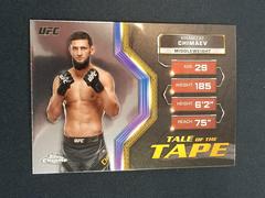 Khamzat Chimaev #TFT-16 Ufc Cards 2024 Topps Chrome UFC Tale of the Tape Prices
