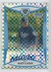 Matt Latos [Xfractor Autograph] #BCP263 Baseball Cards 2008 Bowman Chrome Prospects Prices