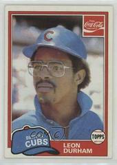 Leon Durham #4 Baseball Cards 1981 Coca Cola Prices