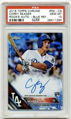 Corey Seager [Blue Refractor] Baseball Cards 2016 Topps Chrome Rookie Autographs Prices
