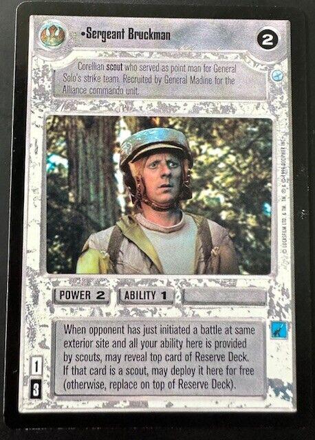 Sergeant Bruckman [Limited] Star Wars CCG Endor