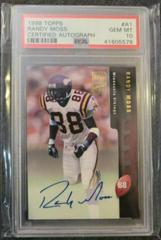 Randy Moss Football Cards 1998 Topps Certified Autograph Prices