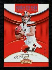 Baker Mayfield [Silver] Football Cards 2018 Panini Contenders Rookie of the Year Prices
