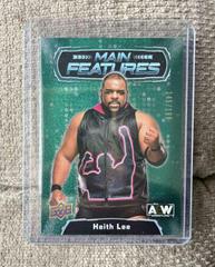 Keith Lee [Green] Wrestling Cards 2022 Upper Deck AEW Main Features Prices