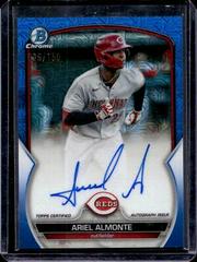 Ariel Almonte [Blue] Baseball Cards 2023 Bowman Chrome Prospect Mega Box Autographs Prices