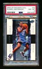 Russell Westbrook #40 Basketball Cards 2009 UD Exquisite Collection Prices
