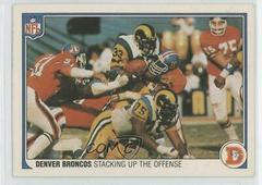 Denver Broncos [Stacking Up the Offense] Football Cards 1983 Fleer Team Action Prices